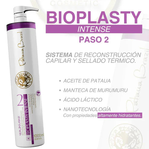 Bioplasty Intense Sealing Mask 1 Litro - Paso 2 Alisado Brasileño Progresivo