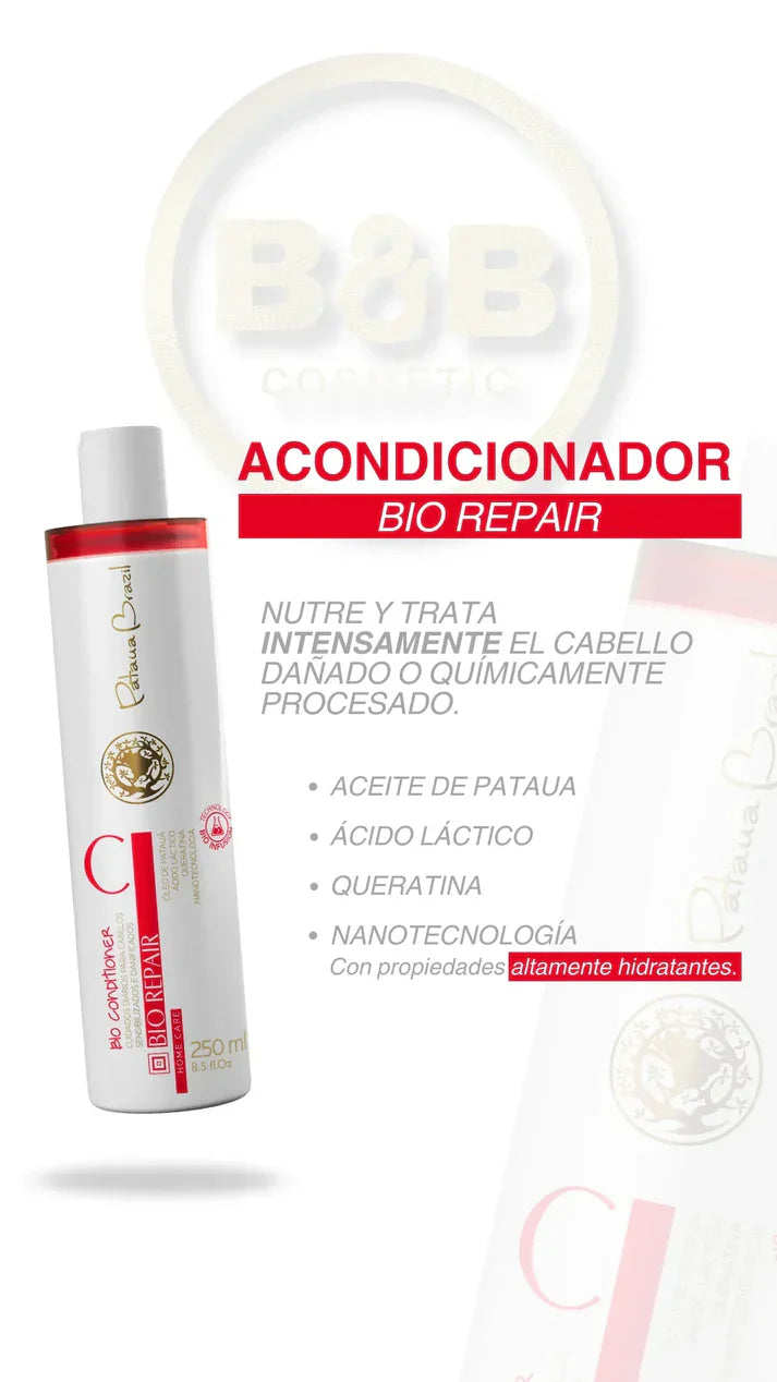 Acondicionador Bio Repair 250ml - Sellado Anti-Frizz con Aceite de Patauá