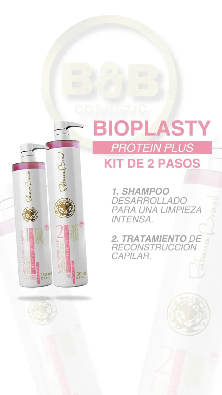 Kit Bioplasty Protein Plus - Alisado Orgánico Completo Sin Formol